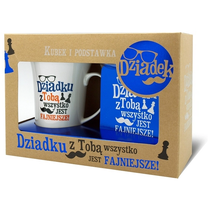 Kubek z podstawką - Dziadek
