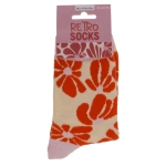 Skarpetki Retro Flowers – kwiatowy wzór w stylu vintage | Hurtownia gadżetów