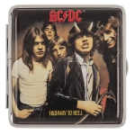 Etui na papierosy AC/DC – metalowe, rockowy design | Hurtownia gadżetów