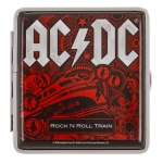 Etui na papierosy AC/DC – metalowe, rockowy design | Hurtownia gadżetów