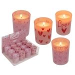 Świeca Zapachowa w Szkle z Motywem Miłości