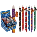 Długopis Wymazywalny Sportowy – Piłka Nożna i Koszykówka, 6 Wzorów | Artykuły Szkolne | Kemis.pl