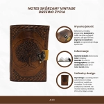 Notes Skórzany z Drzewem Życia – Dziennik z Duszą