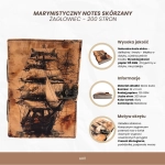 Notes Skórzany – Żaglowiec Retro dla Odkrywców Mórz