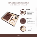Ekskluzywny Zestaw do Kaligrafii z Notesem – Sztuka Pisania w Stylu Retro