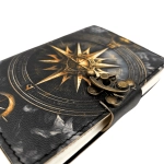 Skórzany Notes Retro z Różą Wiatrów – 200 stron