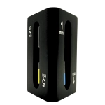 Klepsydra Trójstronna 1–3–5 Minut Czarna – Nowoczesny Timer | Gadżety | Kemis.pl