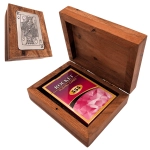 Talia Kart w Drewnianym Pudełku – Elegancki Zestaw