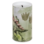 Skarbonka Metalowa Dinozaur – Kolorowa Skarbonka dla Dzieci