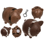 Skarbonka Ceramiczna Świnka Beczka – Z Kluczykiem