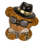 Skarbonka Miś Finansista – Ceramiczna Skarbonka z Kluczykiem | kemis.pl