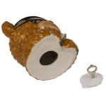 Skarbonka Miś Finansista – Ceramiczna Skarbonka z Kluczykiem | kemis.pl