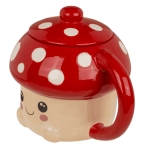 Kubek Muchomorek z Pokrywką – Oryginalny Prezent Kawaii | Hurtownia Gadżetów Kemis.pl