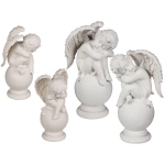 Figurka Aniołka Śpiącego na Kuli – Elegancka Dekoracja Symboliczna | Hurtownia Upominków Kemis.pl