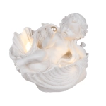 Figurka Aniołka z Perłą i Światłem LED – Nastrojowa Dekoracja | Hurtownia Prezentów Kemis.pl