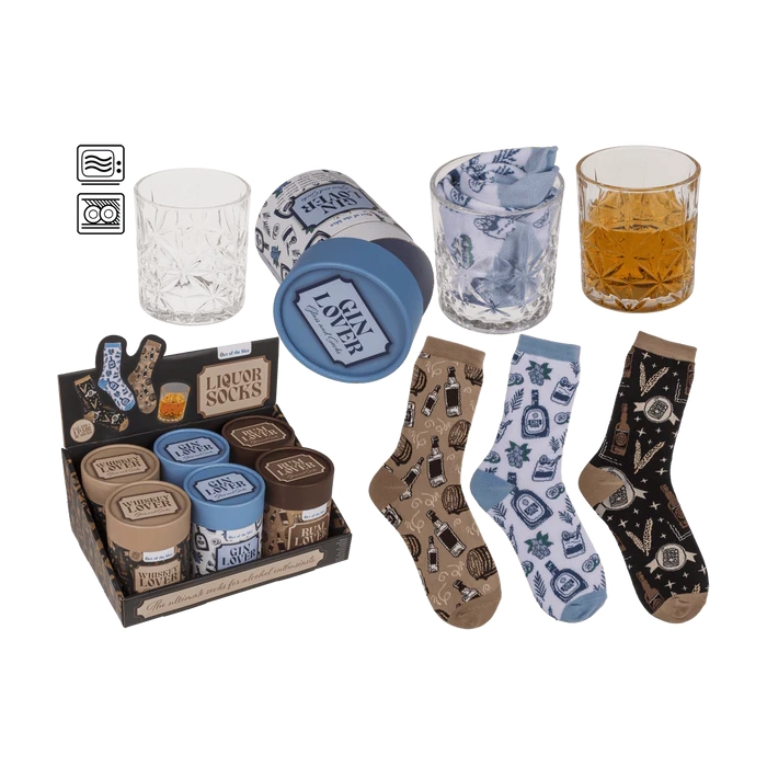 Zestaw Prezentowy Szklanka i Skarpetki – Stylowy Upominek