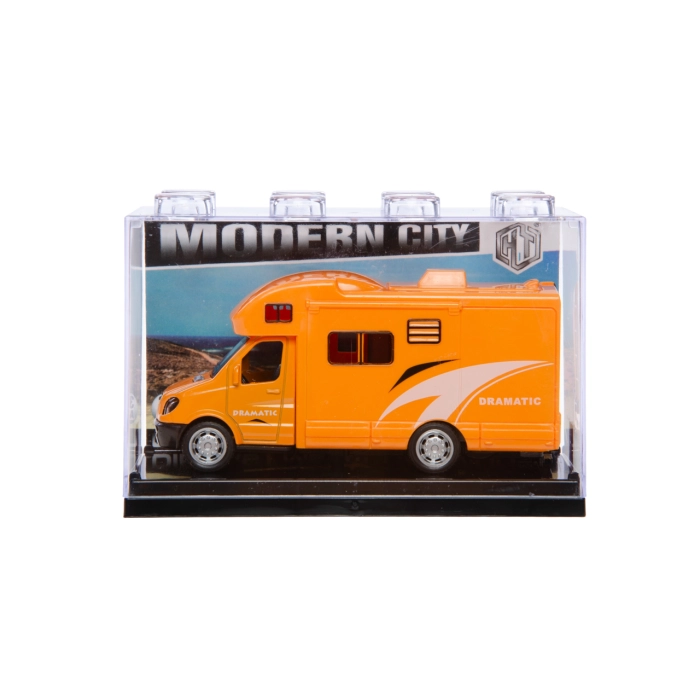 Metalowy Kamper Die-Cast z Napędem Pull Back – Mini Model Samochodu | Hurtownia Zabawek Kemis.pl