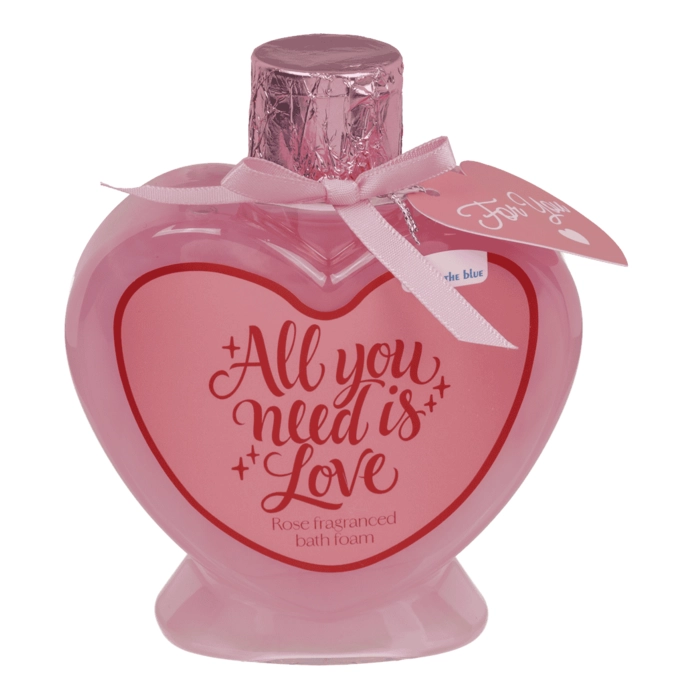 Różana piana do kąpieli 200 ml w kształcie serca – prezent romantyczny