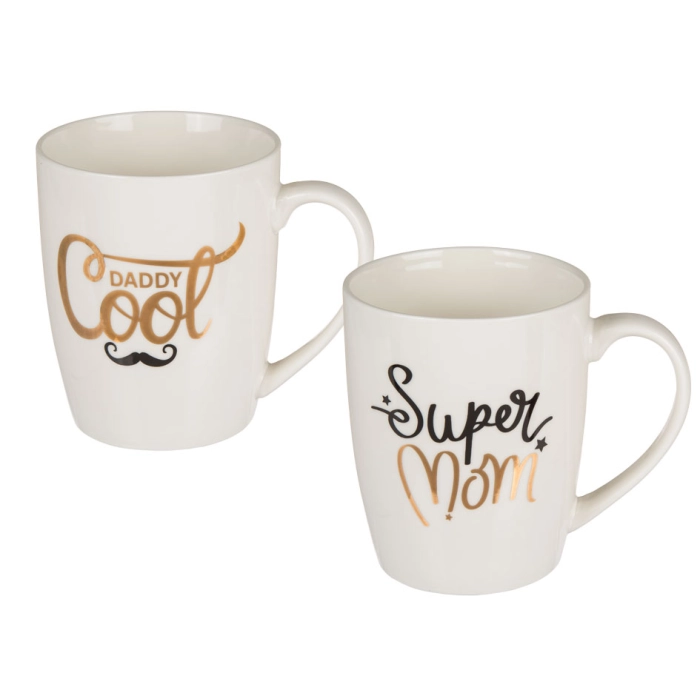 Kubek Super Mom lub Daddy Cool – Poranna Kawa z Uśmiechem