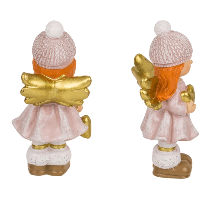 Figurka Aniołka z Czapeczką – Świąteczna Dekoracja Bożonarodzeniowa | Hurtownia Prezentów Kemis.pl