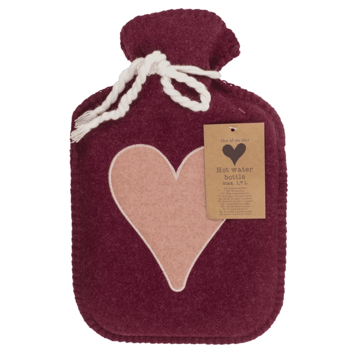 Termofor z Pokrowcem i Sercem – Ciepły Prezent na Zimę | Hurtownia Upominków Kemis.pl