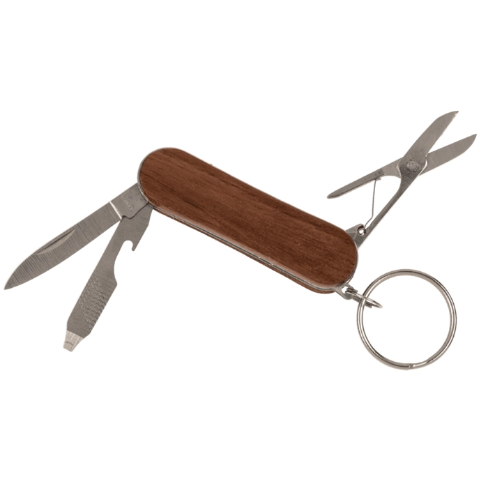 Brelok scyzoryk Multi-Tool z drewnem – praktyczny gadżet | Hurtownia gadżetów