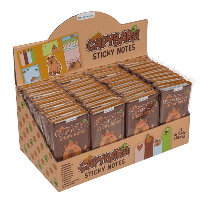 Capybara Sticky Notes – karteczki samoprzylepne | Hurtownia gadżetów biurowych