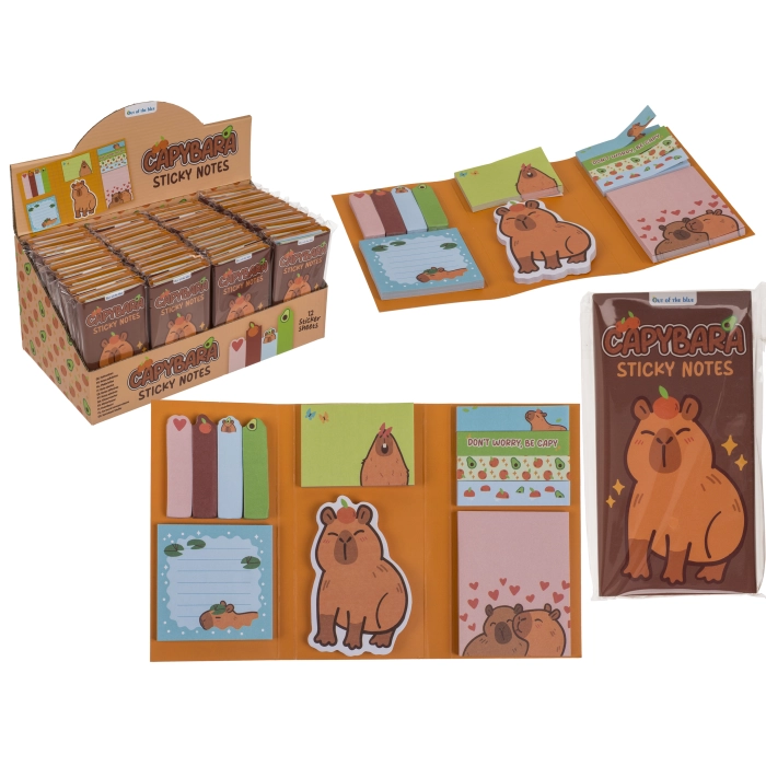Capybara Sticky Notes – karteczki samoprzylepne | Hurtownia gadżetów biurowych