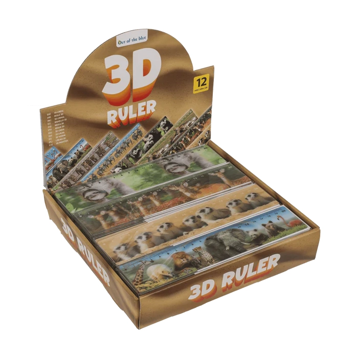 Linijka 3D Wildlife – Motywy Dzikich Zwierząt