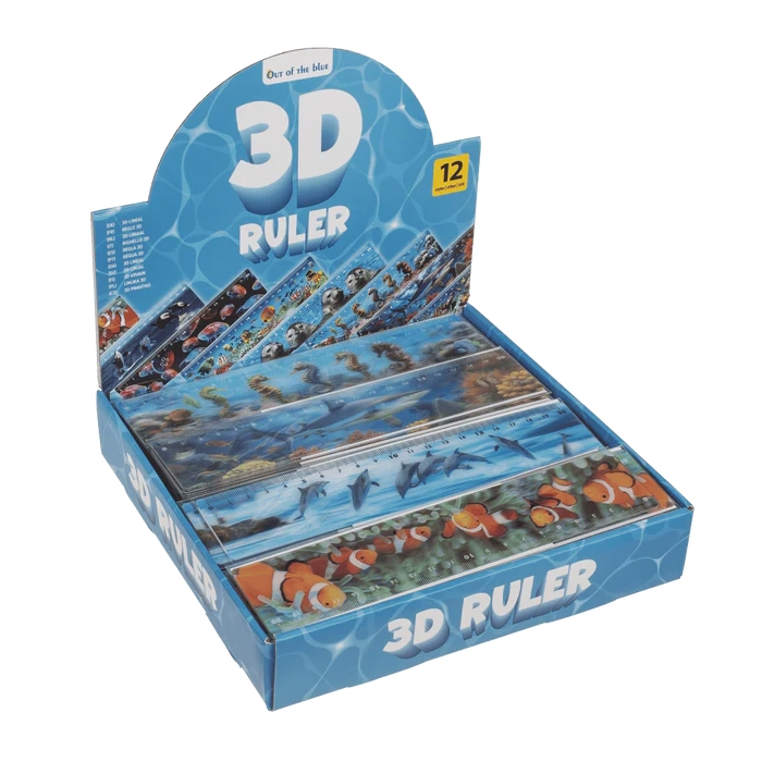 Linijka 3D z Motywami Morskimi z Tabliczką Mnożenia