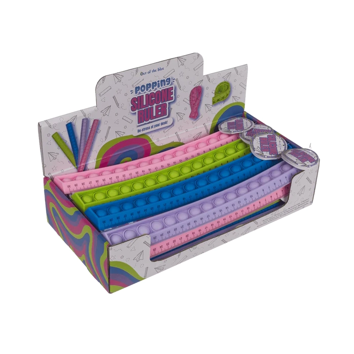 Silikonowa Linijka z Bąbelkami – Sensoryczna i Odstresowująca