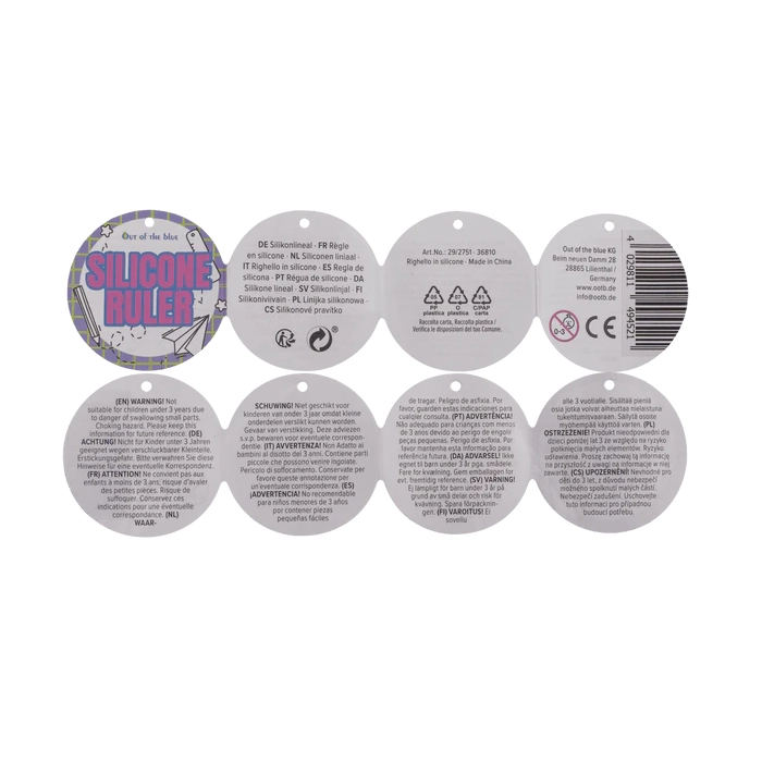 Silikonowa Linijka z Bąbelkami – Sensoryczna i Odstresowująca