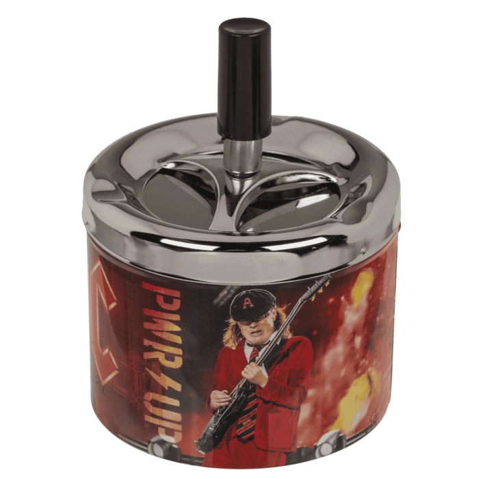 Popielniczka AC/DC z Mechanizmem Obrotowym | Oficjalny Rockowy Gadżet | Kemis.pl