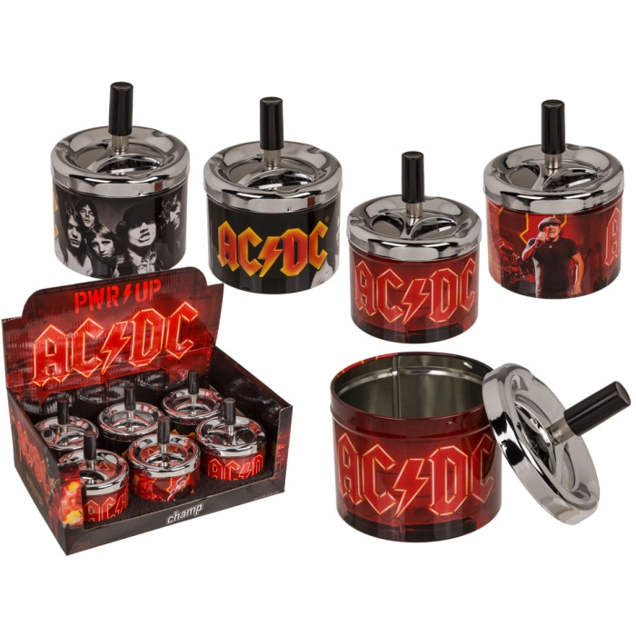 Popielniczka AC/DC z Mechanizmem Obrotowym | Oficjalny Rockowy Gadżet | Kemis.pl