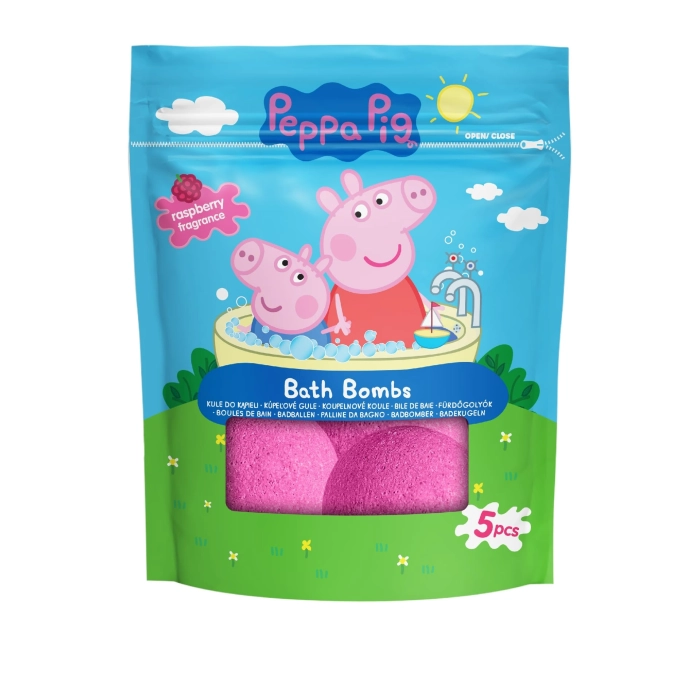 Świnka Peppa – Owocowe Kule do Kąpieli Malina 5x50g