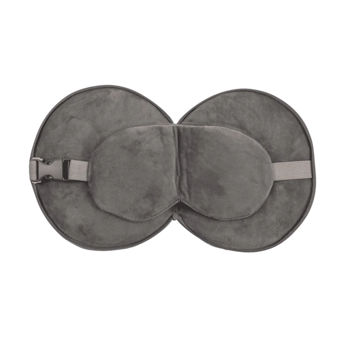 Poduszka Podróżna Pluszowa z Opaską na Oczy