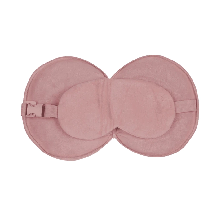 Poduszka Podróżna Pluszowa z Opaską na Oczy