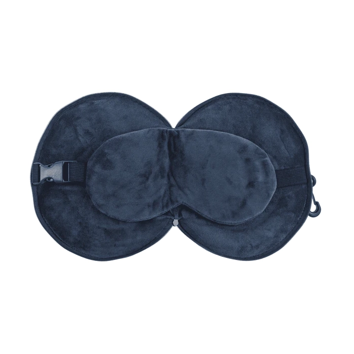 Poduszka Podróżna Pluszowa z Opaską na Oczy