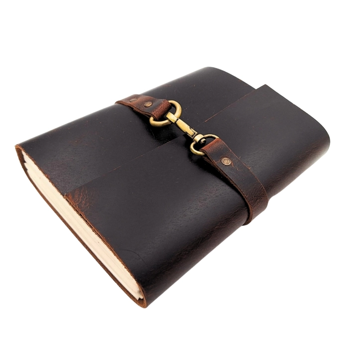 Elegancki notes skórzany retro – vintage 200 stron | Hurtownia upominków i akcesoriów