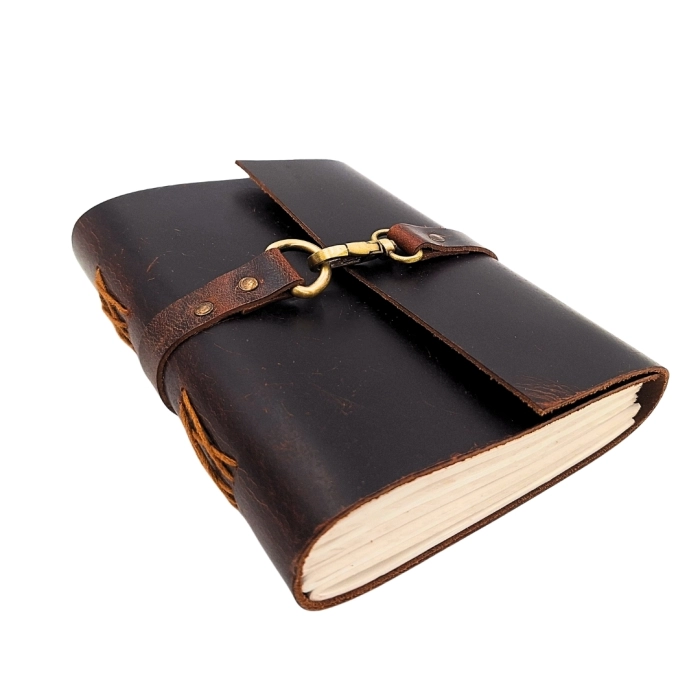 Elegancki notes skórzany retro – vintage 200 stron | Hurtownia upominków i akcesoriów