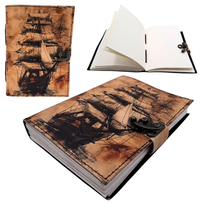 Notes Skórzany – Żaglowiec Retro dla Odkrywców Mórz