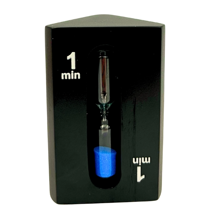 Klepsydra Trójstronna 1–3–5 Minut Czarna – Nowoczesny Timer | Gadżety | Kemis.pl