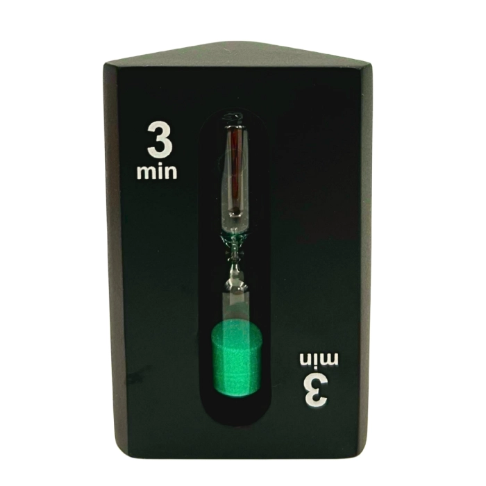 Klepsydra Trójstronna 1–3–5 Minut Czarna – Nowoczesny Timer | Gadżety | Kemis.pl