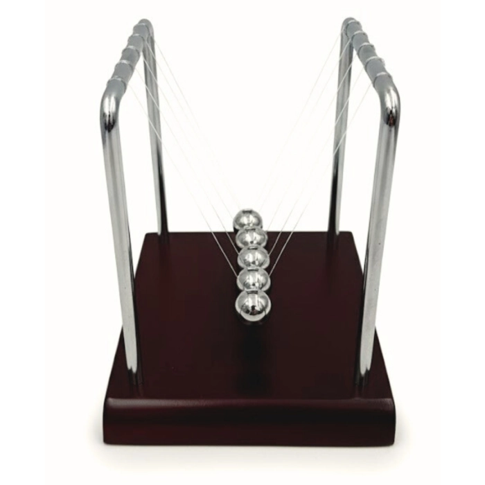 Kulki Newtona Drewno Metal – Elegancka Ozdoba Biurka