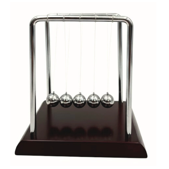 Kulki Newtona Drewno Metal – Elegancka Ozdoba Biurka