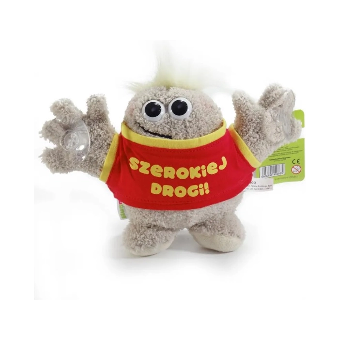 Pluszowa maskotka Hugmeez do auta z przyssawkami - Szerokiej Drogi