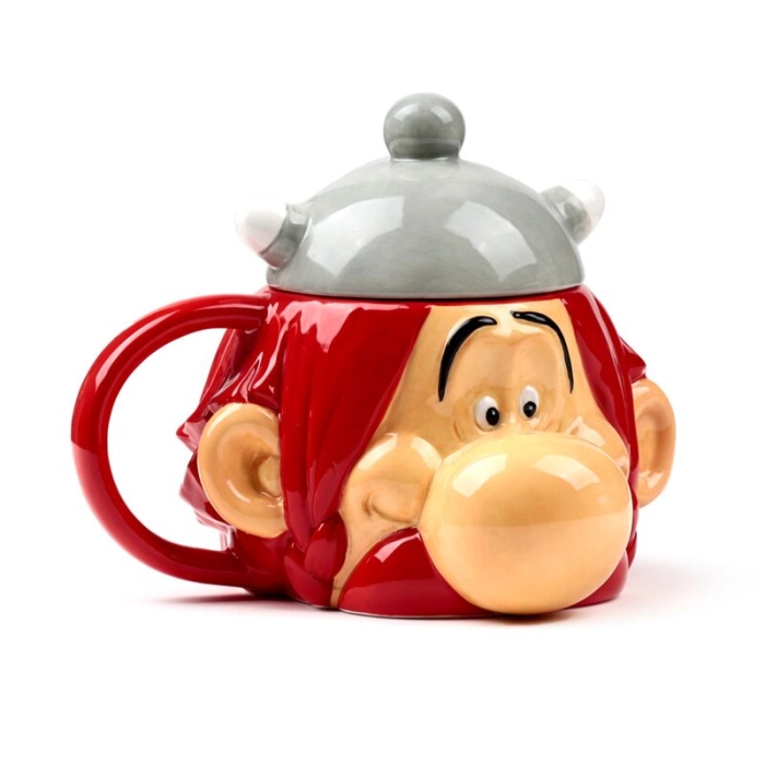Kubek Obelix 3D z Pokrywką – Kolekcjonerska Głowa z filmu Asterix
