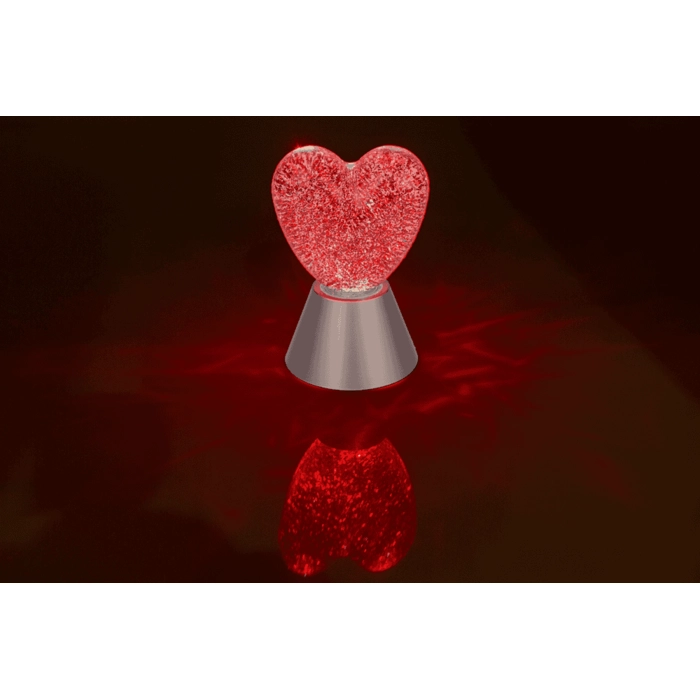 Lampa Brokatowa Serce – Czerwony Błysk Emocji