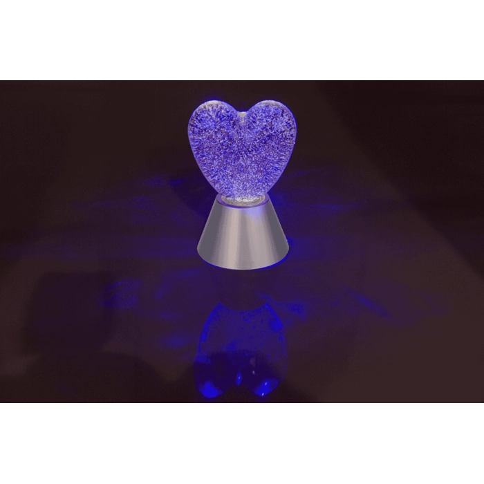Lampa Brokatowa Serce – Czerwony Błysk Emocji
