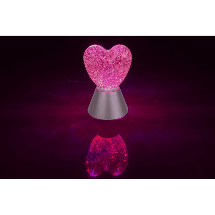 Lampa Brokatowa Serce – Czerwony Błysk Emocji
